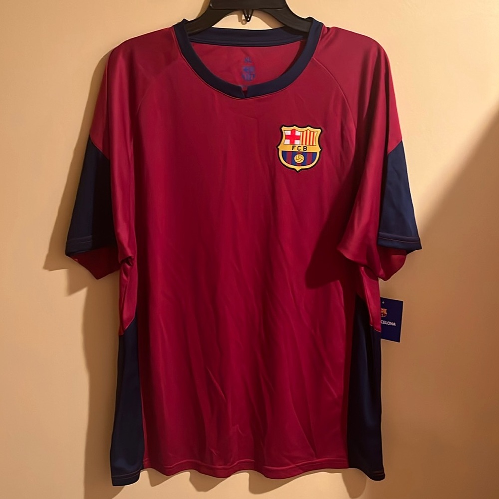 Jersey FCB soccer blue size X-large color burgundy Blue